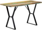 vidaXL Masă de bucătărie, 120 x 60 x 76 cm, lemn masiv reciclat (247950) - vidaxl