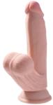 Pipedream Dildo Realistic King Cock 3D Tripla Densitate Fanta Flesh Swinging Balls 21.5 cm Dildo