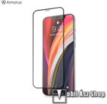 Amorus APPLE iPhone 12 Pro Max, AMORUS üvegfólia, Full glue, Full cover, 0, 33mm, 9H, Fekete