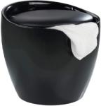 WENKO 206300 Candy Fürdőszobai ülőke szennyestartóval fekete