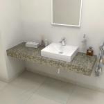 Sapho TAILOR Rockstone pult, 130x50cm, R verzió (TR130R) (TR130R)