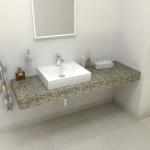 Sapho TAILOR Rockstone pult, 140x50cm, L verzió (TR140L) (TR140L)