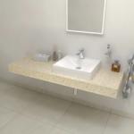 Sapho TAILOR Rockstone pult, 150x50cm, C verzió (TR150C) (TR150C)