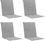 vidaXL Perne scaun de grădină, 4 buc. , gri, 100x50x3 cm (47551)