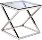 Settimo Masuta argintie New Yorker 60x60 cm (CO252) Masa de cafea
