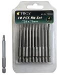 TROY Set de biti torx Cr-V Troy 22242, T20, 75 mm, 10 bucati (T22242) Set capete bit, chei tubulare