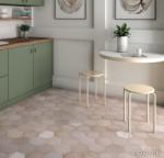 SPANYOL HERITAGE ROSE hexagon járólap