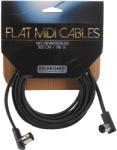 RockBoard Flat MIDI Cable Black 500 cm
