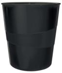 LEITZ Papírkosár, 15 liter, LEITZ Wow, fekete (E52781095) (52781095)