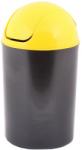  Cos colectare selectiva plastic si metal, capac batant, galben, 12 L Delta 85171 (85171) Cos de gunoi