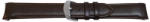  Curea piele lina capat curbat maro inchis 20mm - 58005