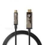 Nedis Cablu activ optic USB Type-C la HDMI T-T 10m, Nedis CCBG6410BK100 (CCBG6410BK100)