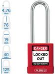 ABUS 74BS/40HB75 KA - Egységkulcsos lakat (Több lakat azonos kulccsal) - Piros - 857553 (857553)