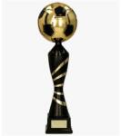  Serleg 4209 D, fekete - arany, 30cm magas, labdarúgás csésze 10cm, fekete műanyag talpon