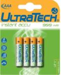 UltraTech Instant AAA Mikroceruza akkumulátor 900 mAh 1.2 V 4 darabos csomag HR03