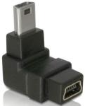 Delock mini USB - mini USB 90° adapter vízálló motoros tartóhoz 65097