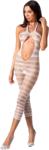 Passion Woman Bs081 harisnyaoverall - fehér