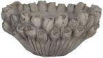 Clayre & Eef Ghiveci din ceramica gri Roses Ø 27 cm x 13 h (6TE0355)