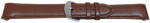  Curea piele lina capat curbat maron 20mm - 58008