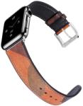 Apple Watch bőr 40mm óraszíj, barna-fekete - tok-store