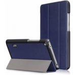 TACTICAL Book Tri Fold Huawei Mediapad T3 7" oldalra nyíló smart tok, sötétkék - tok-store