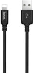 hoco. X14 USB Lightning adat- és töltőkábel, gyorstöltés, 2A, 2m, Apple készülékekhez, fekete