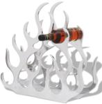vidaXL Suport sticle de vin pentru 11 sticle, argintiu, aluminiu (242332) - vidaxl Suport sticla vin