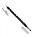 Technic Creion de ochi Technic Eyeliner cu ascutitoare si buretel, Negru