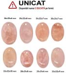  Pandantiv Morganit cu Gaura - Ovala - 28-36 x 11-25 x 6-10 mm - 1 Buc