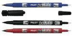 Pilot Permanent Marker Cu 2 Capete Pilot Twin Begreen