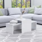 vidaXL Set măsuțe de cafea, alb extralucios, 100x48x40 cm, PAL (802918) Masa de cafea