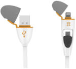 XtremeMac Univerzális USB kábel Lightning/microUSB fejjel (XCL-UNC-13)