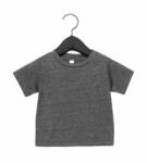 Bella Canvas Bébi rövid ujjú póló Bella Canvas Baby Jersey Short Sleeve Tee 3-6, Heather sötétszürke