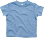 BabyBugz Bébi rövid ujjú póló BabyBugz Baby T-Shirt 0-3, Heather kék Organik