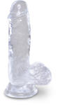 Pipedream King Cock Clear 5" Cock with Balls Dildo