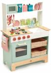 Tender Leaf Bucătărie din lemn cu mirodenii Kitchen Range Tender Leaf Toys cu pește magnetic, microunde și plită cu sunete (TL8206) Bucatarie copii