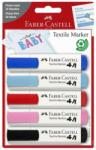Faber-Castell Marker pentru textile, 5 buc. /set, Faber-Castell Textile Baby (FC159530)