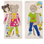 Beleduc Puzzle lemn Imbracam copiii Beleduc (BEL17058) Puzzle