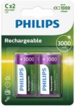 Philips R14B2A300/10 - 2 buc Baterie reincarcabila C MULTILIFE NiMH/1, 2V/3000 mAh (P2243) Baterii de unica folosinta
