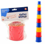 Happy World Set 10 cupe pentru stivuit - Happy World (22063)