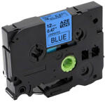 AIMO Banda laminata compatibila Brother TZe-531, 12 mm, negru pe albastru, pentru documente, bunuri si organizare profesionala (BHATZE531)