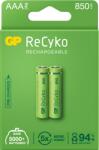 GP Batteries Baterii reincarcabile GP ReCyko AAA 850mAh (R03), ambalaj reciclabil 2pcs (GPRHCH83E000) Baterie reincarcabila
