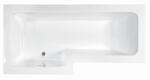 M-Acryl M-Acryl Linea 170x70/85 cm-es aszimmetrikus kád kádlábbal, balos 12131 (12131)