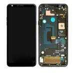  NBA001LCD097150 LG Q7 / Q7 Plus / Q7 Alpha fekete OEM LCD kijelző érintővel kerettel, előlap (NBA001LCD097150)