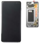  NBA001LCD097128 Samsung Galaxy S10 Plus fekete OEM LCD kijelző érintővel kerettel, előlap (NBA001LCD097128)