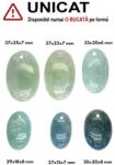  Pandantiv Acvamarin Oval cu Gaura - 27-37 x 15-25 x 6-8 mm - 1 Buc -