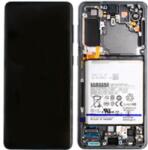 Samsung GH82-24544A Gyári Samsung Galaxy S21 5G Szürke LCD kijelző érintővel kerettel előlap (GH82-24544A)