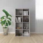 vidaXL Bibliotecă/Servantă, gri beton, 66x30x130 cm, PAL (800157) Biblioteca
