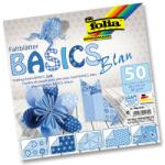 Folia origami papír "basics" 20x20cm kék 50ív (F464-2020)