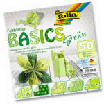 Folia origami papír "basics" 20x20cm zöld 50ív (F465-2020)